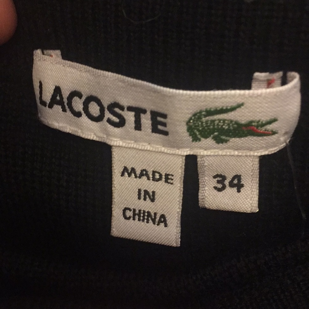 Black and Grey soft Lacoste mini skirt - Picture 3 of 5